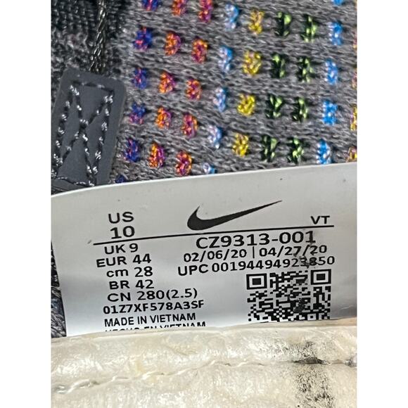 Nike Air VaporMax 2020 Flyknit Smoke Grey Mens size 10 - Picture 6 of 7